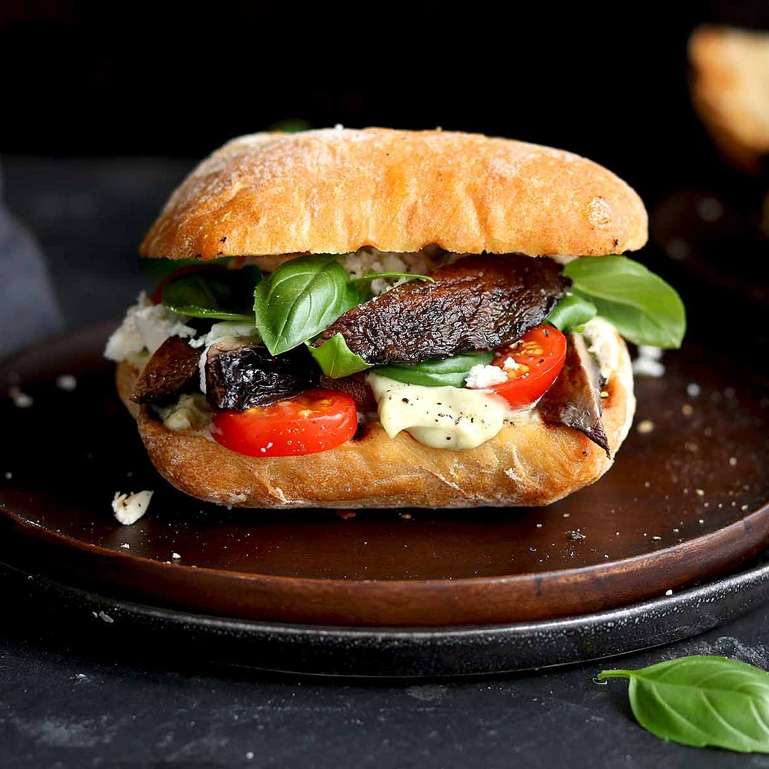 Portobello Mushroom Sandwich