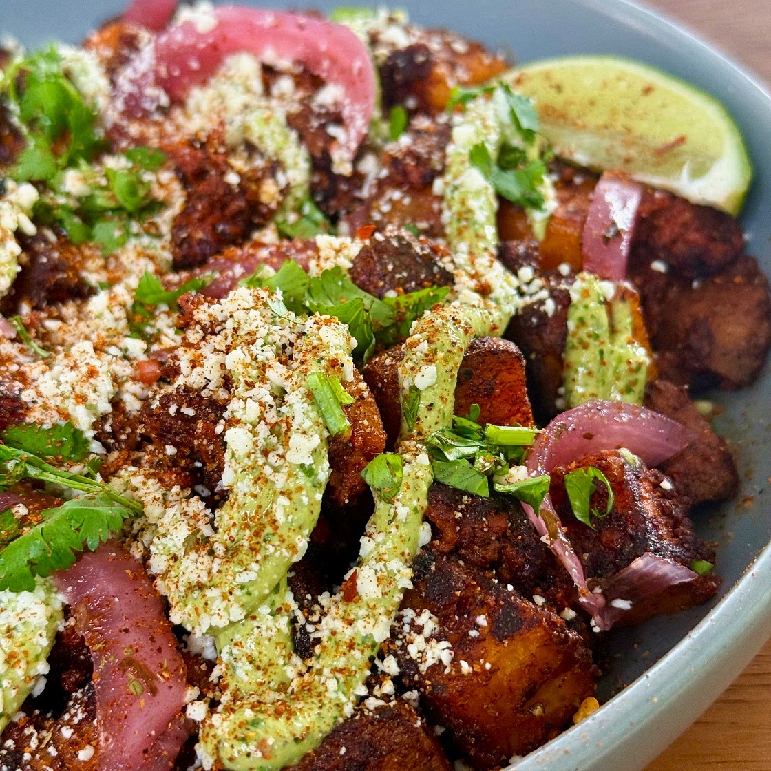 Blackstone Sweet Potato Chorizo Bowls