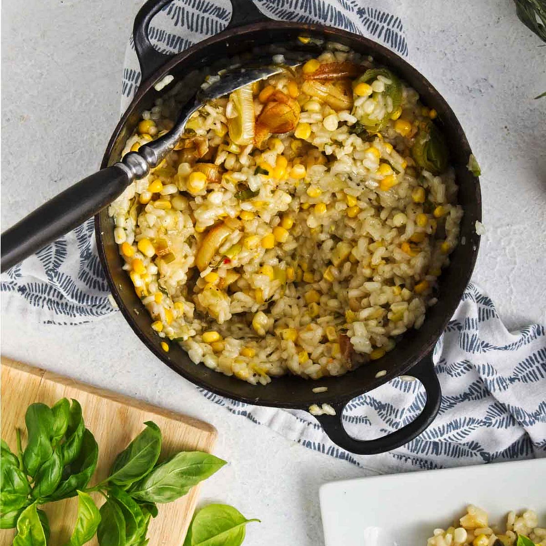 Corn Risotto Recipe