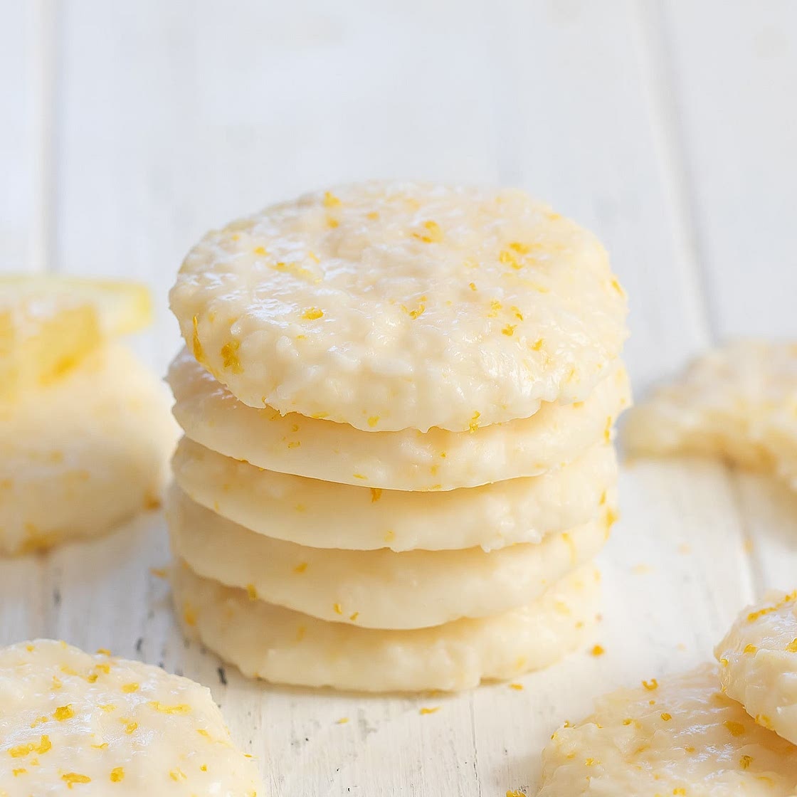 3 Ingredient No Bake Lemon Cookies