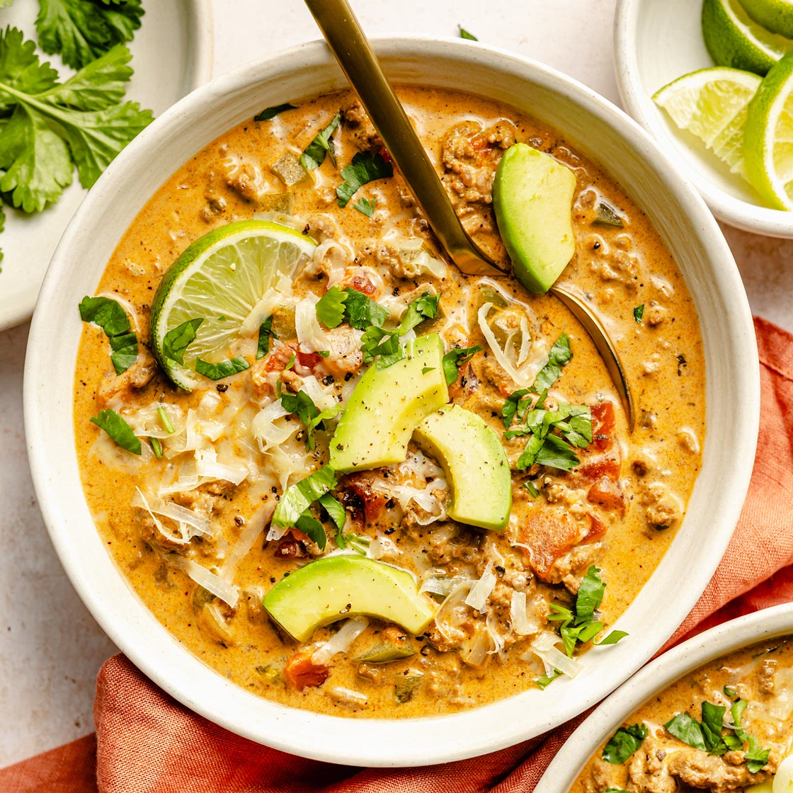Creamy Taco Soup (Low Carb/Keto)