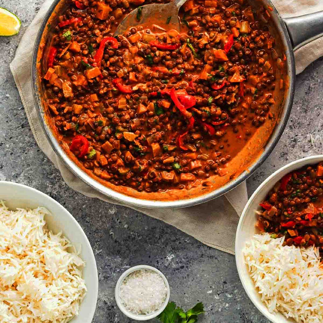 Easy Lentil Curry Recipe (Vegan)
