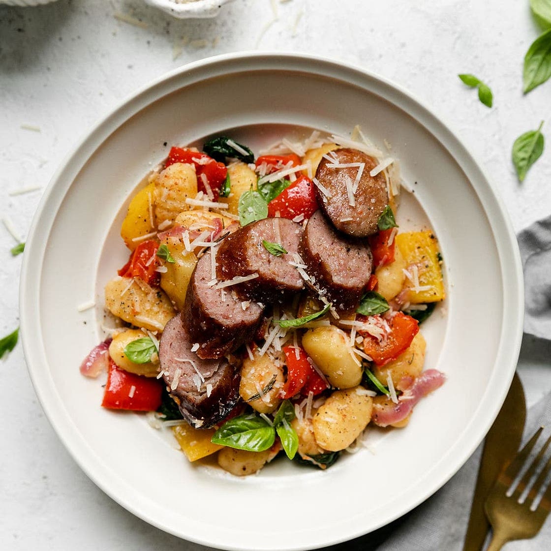 Sheet Pan Gnocchi with Kielbasa and Vegetables