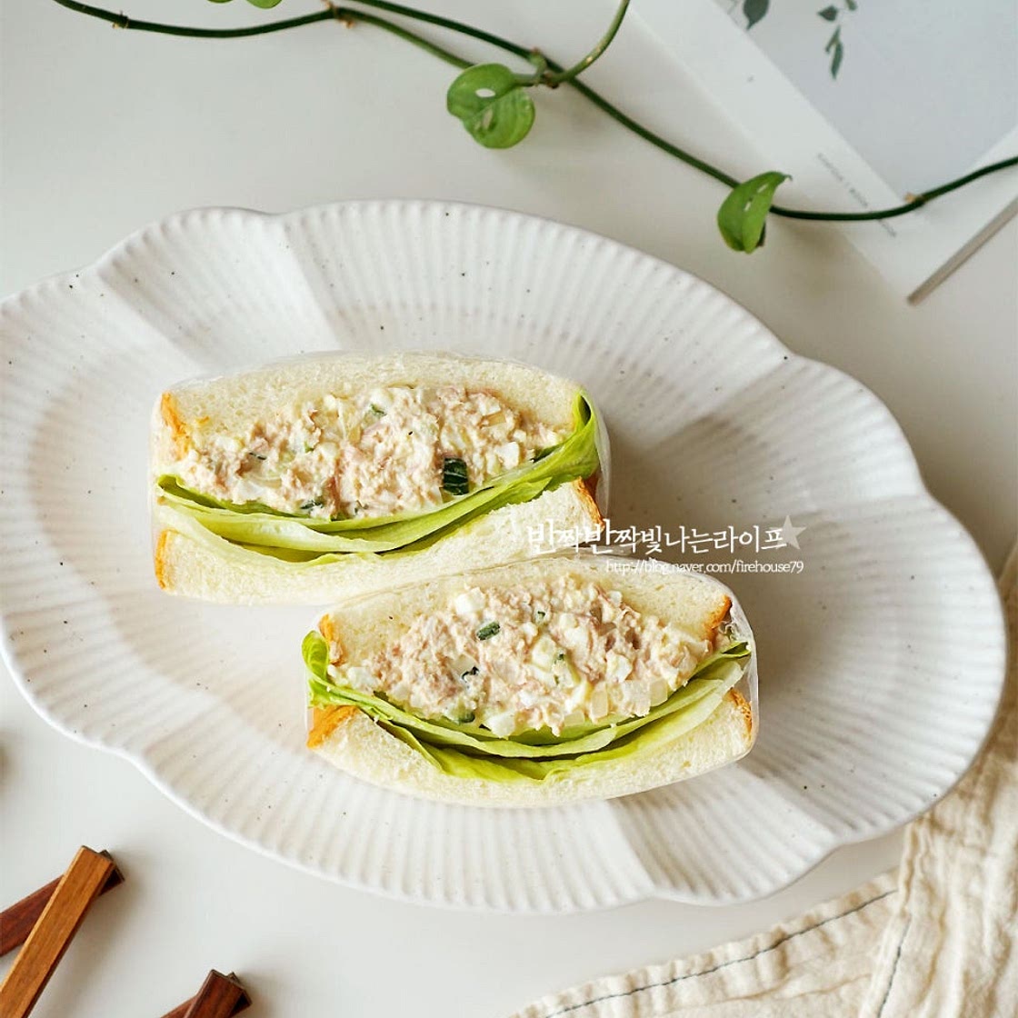 참치샌드위치만들기 계란 참치샌드위치 만드는 법 캔참치 요리