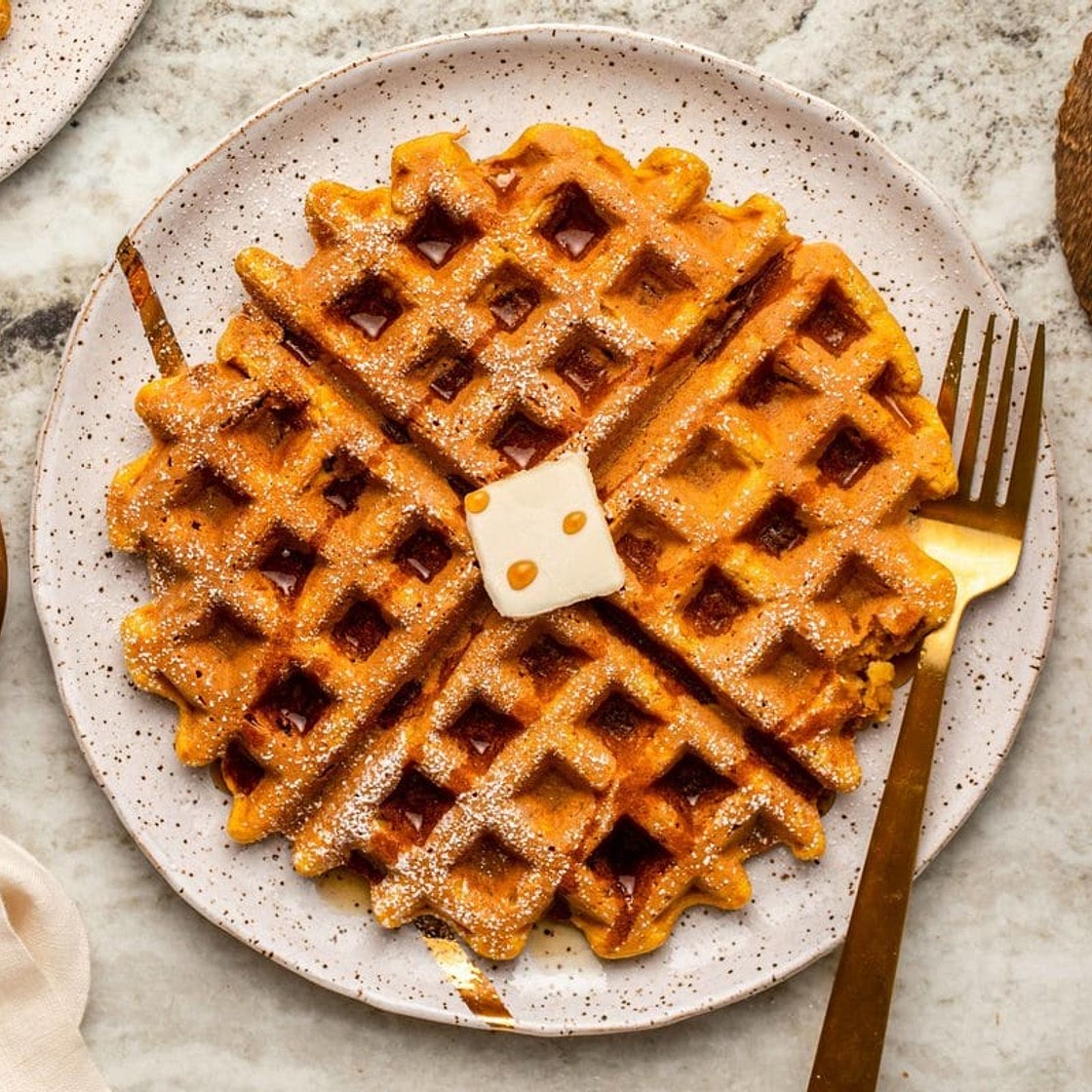 Pumpkin Spice Waffles
