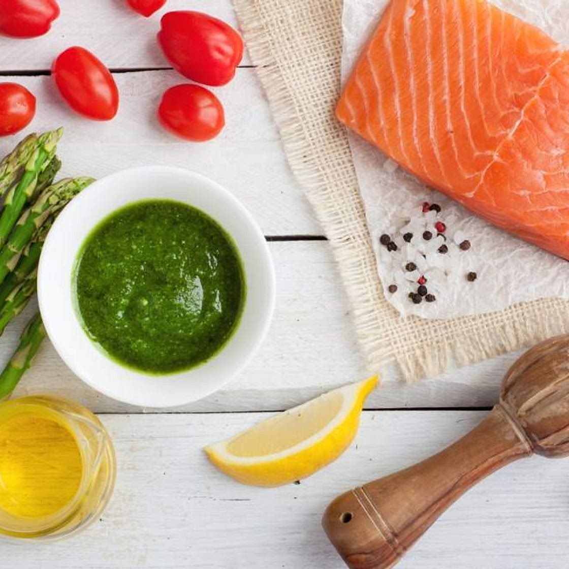 Pesto di rucola e asparagi