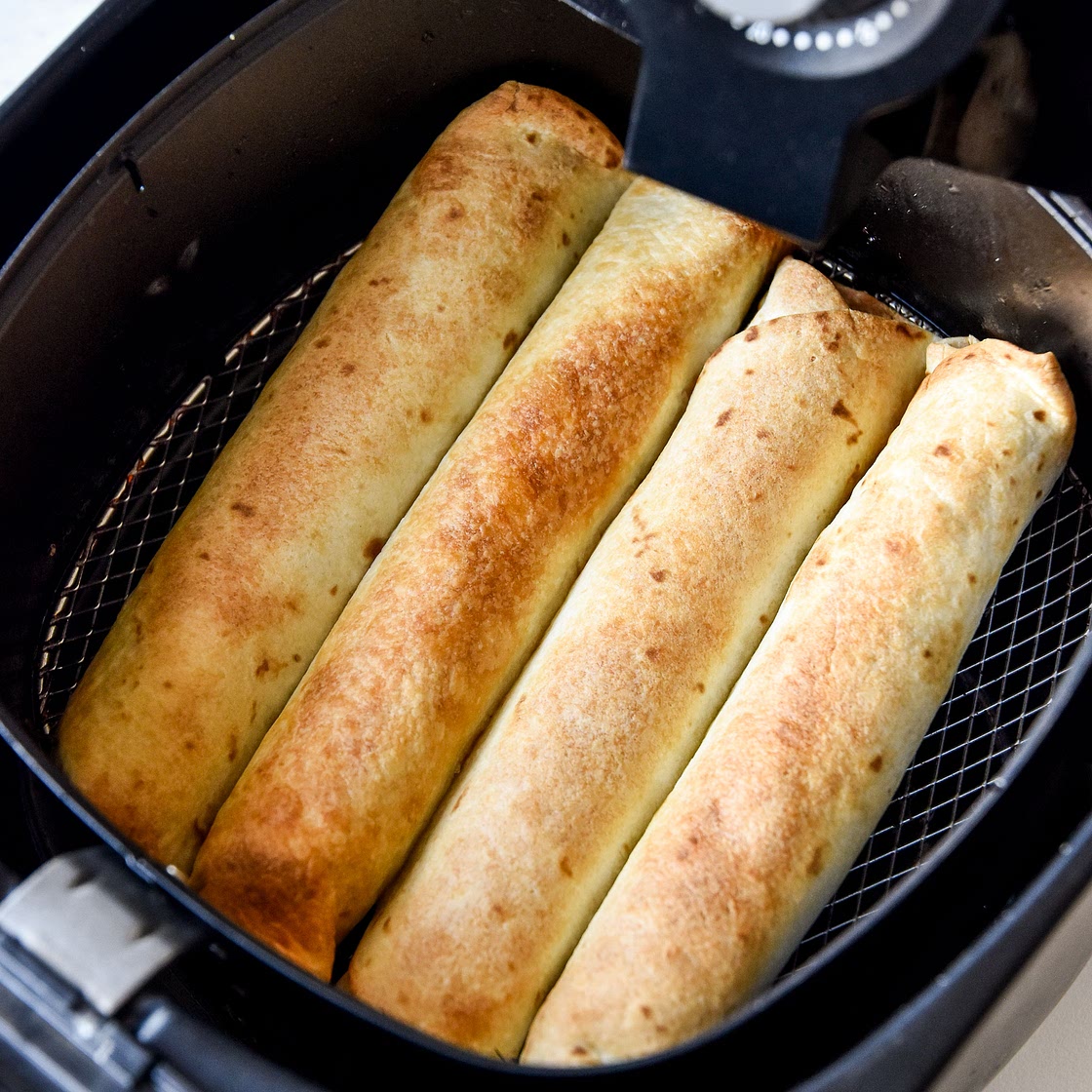Air Fryer Chicken Taquitos (or Flautas!)
