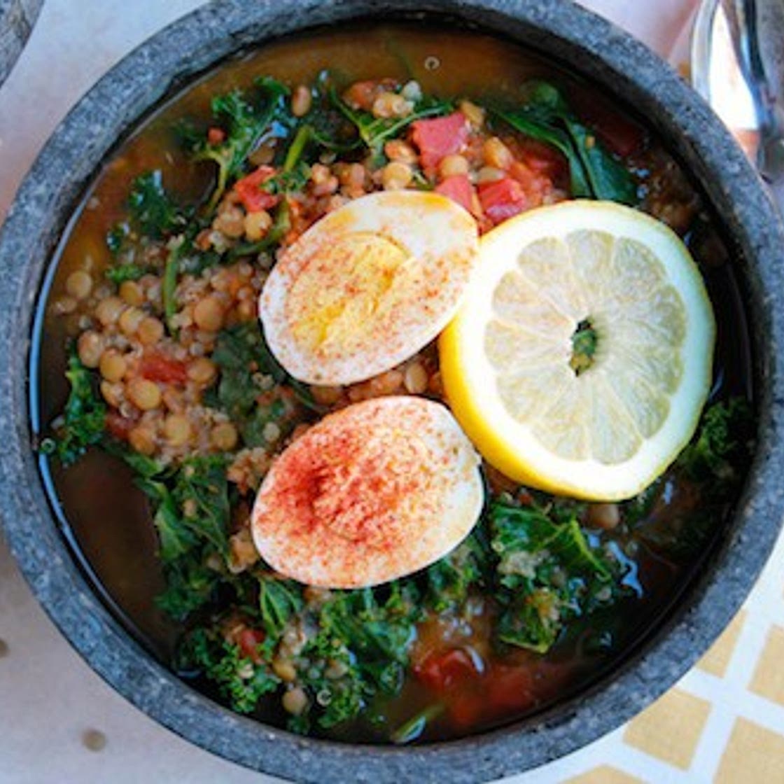 Lentil, Quinoa, and Kale Soup