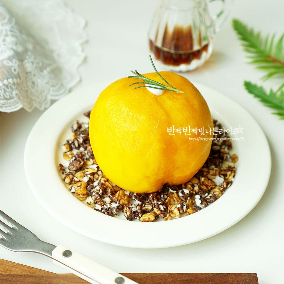 그릭모모 만들기 복숭아 그릭요거트 먹는법