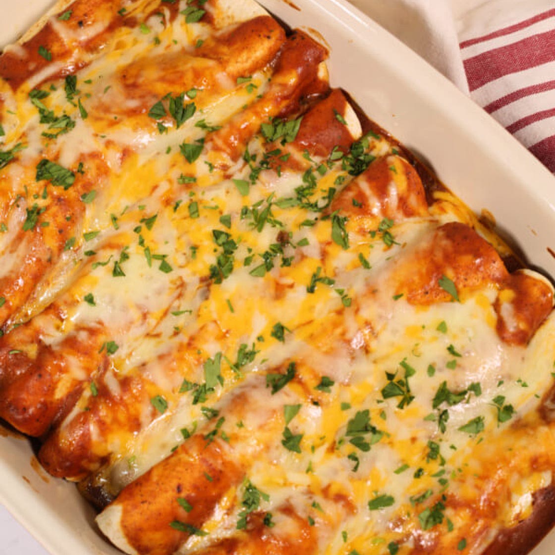 The Best Ground Beef Enchiladas