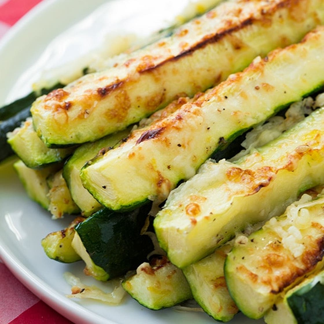 Garlic Lemon and Parmesan Oven Roasted Zucchini