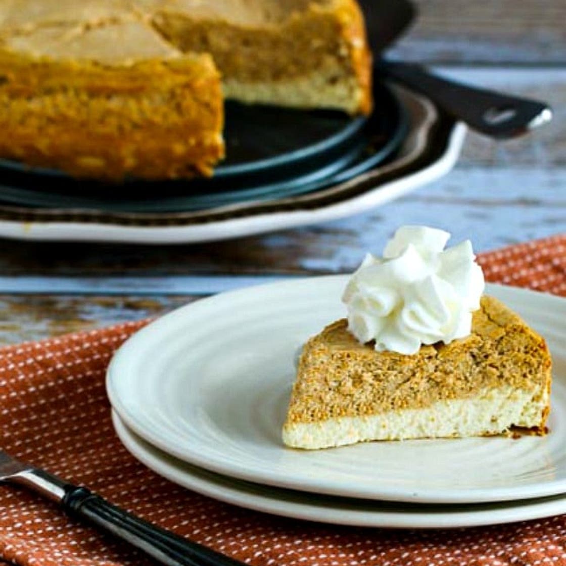 Sugar-Free Layered Pumpkin Cheesecake