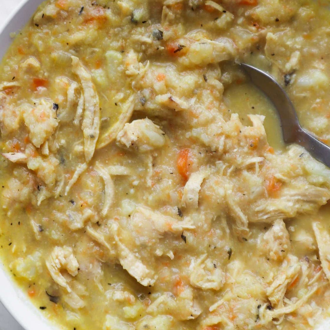30-Minute Anti-Inflammatory Cauliflower Chicken Soup Recipe