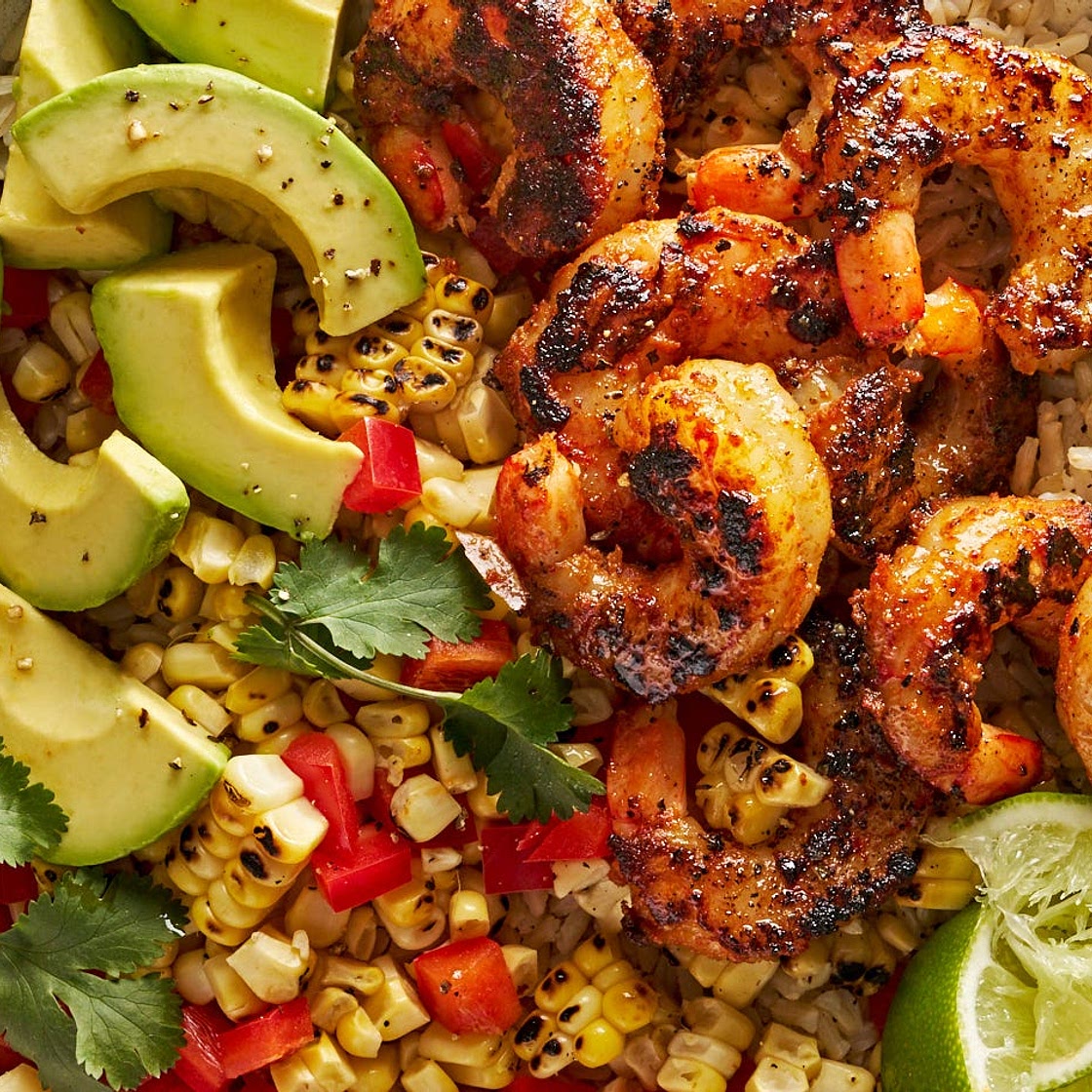 Blackened Shrimp Bowls