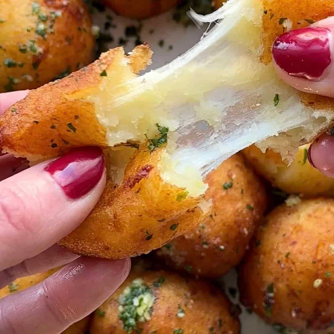 Crispy Cheese Filled Potato Balls