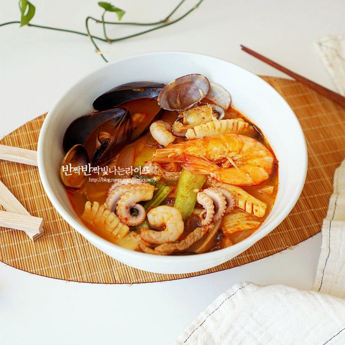짬뽕만들기 재료 해물 짬뽕 국물 만들기 이연복 짬뽕 레시피 만드는법