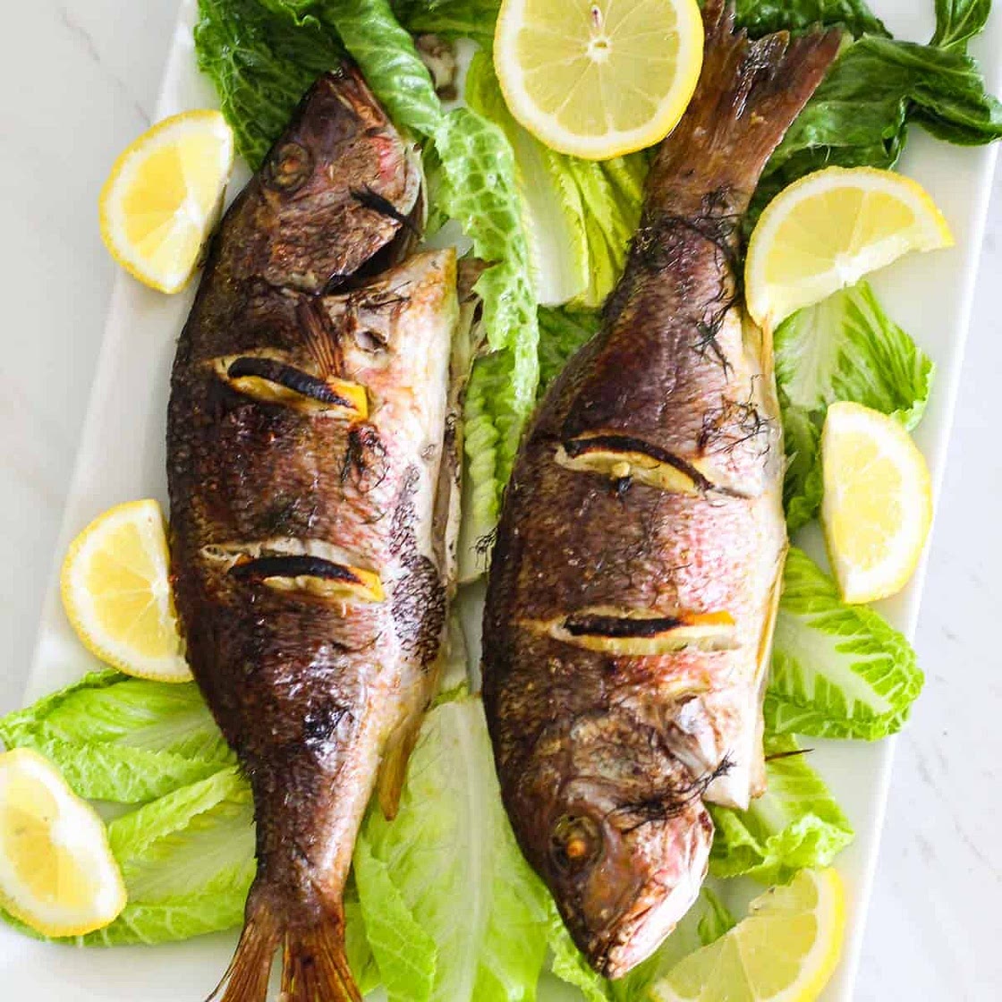 Baked Whole Red Snapper