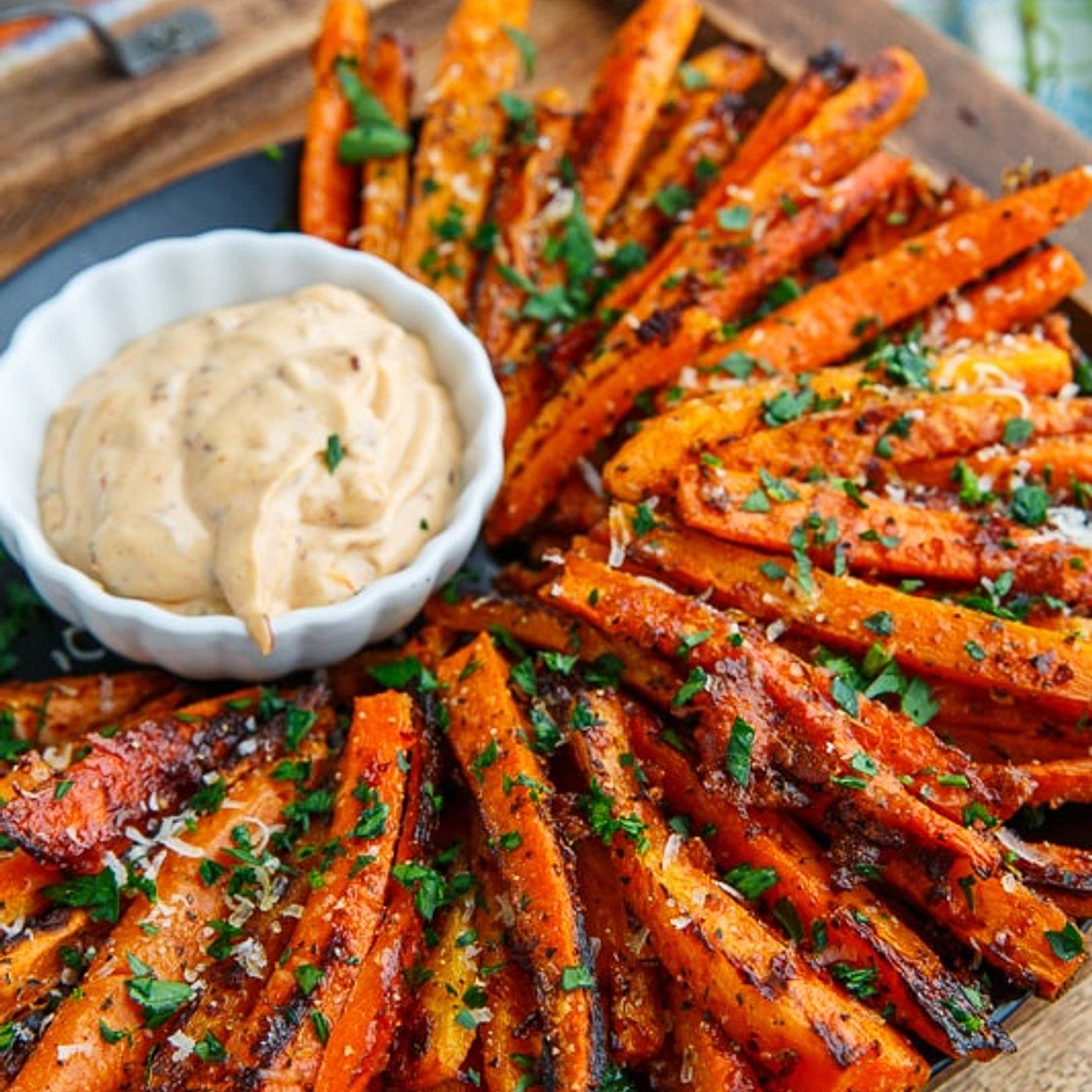 Parmesan Roasted Carrot Fries