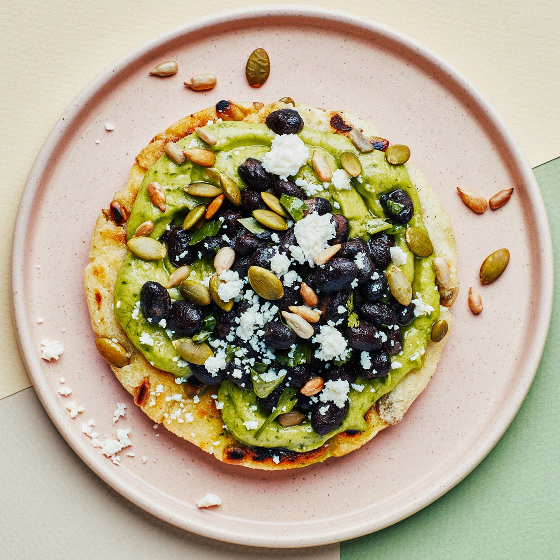 Arepas With Black Beans and Avocado