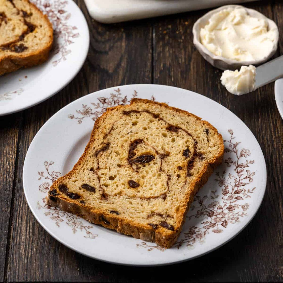 Gluten Free Cinnamon Raisin Bread