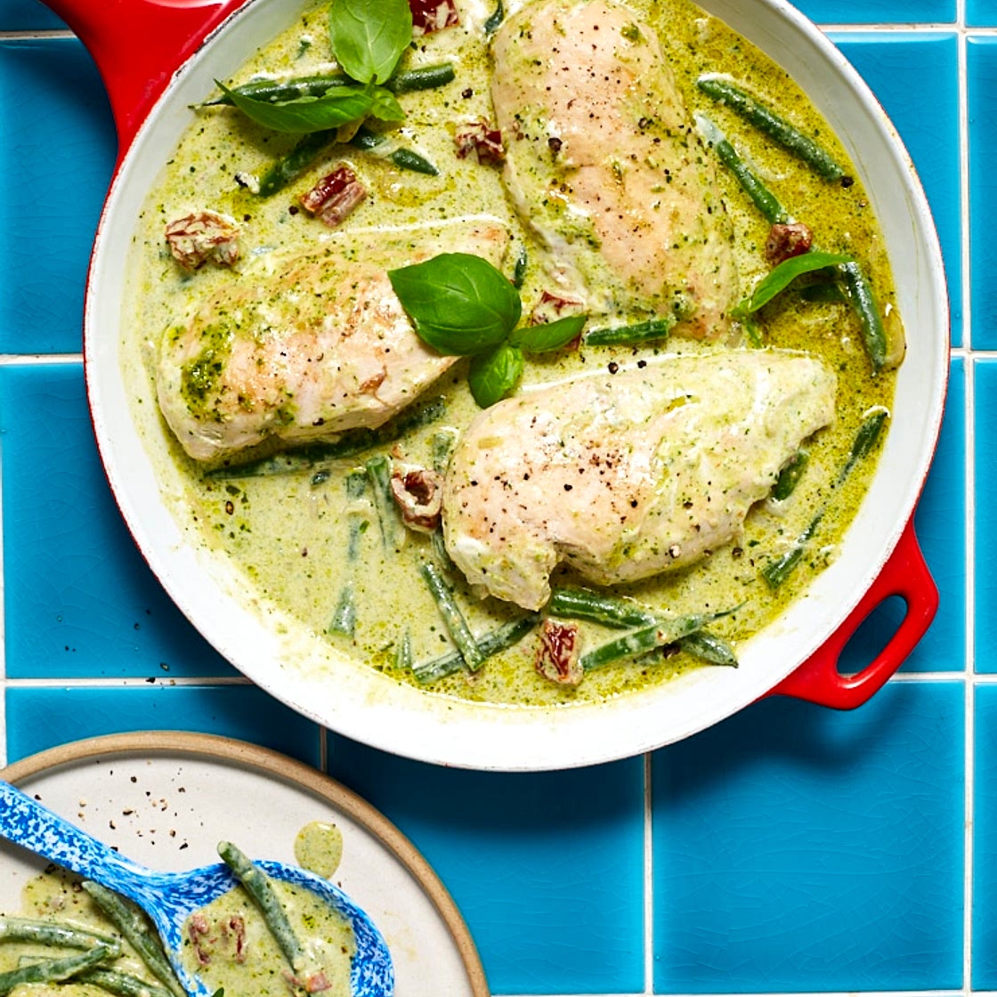 Creamy Pesto Chicken | Slimming & Weight Watchers Friendly