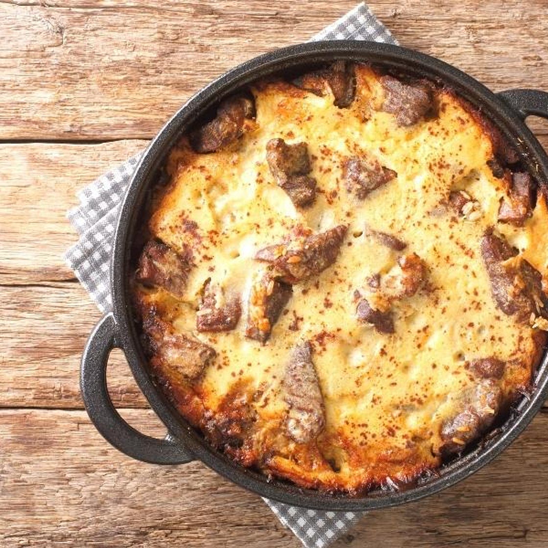 Homemade Tavë Kosi - Yoghurt baked Lamb