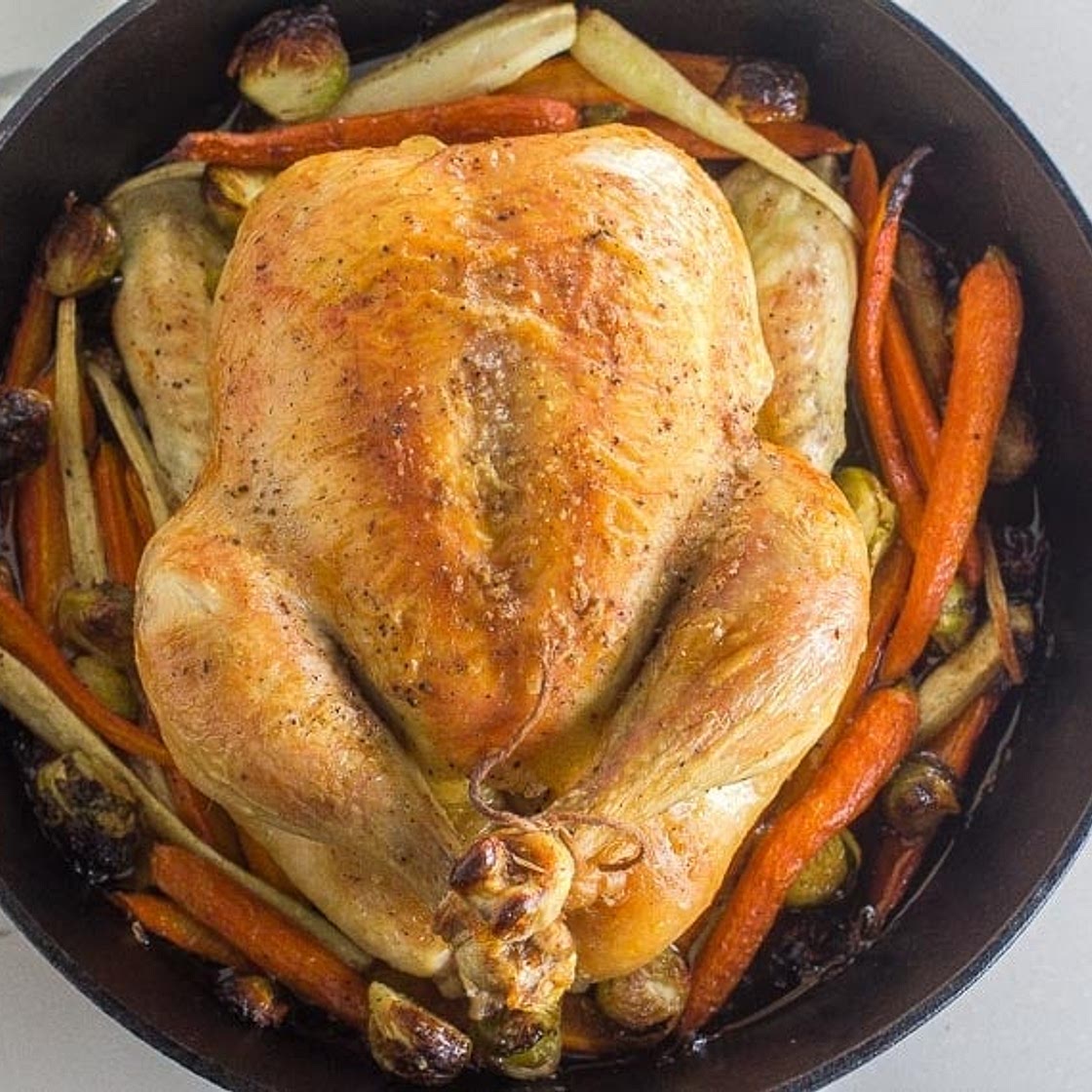 Low FODMAP Whole Roast Chicken & Vegetables