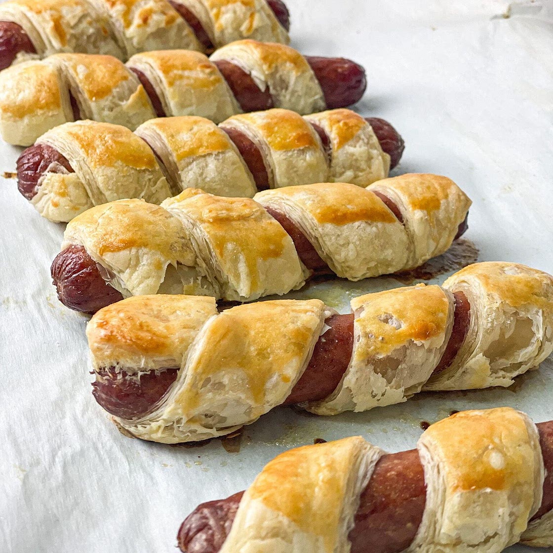 Hot Dogs Wrapped in Puff Pastry