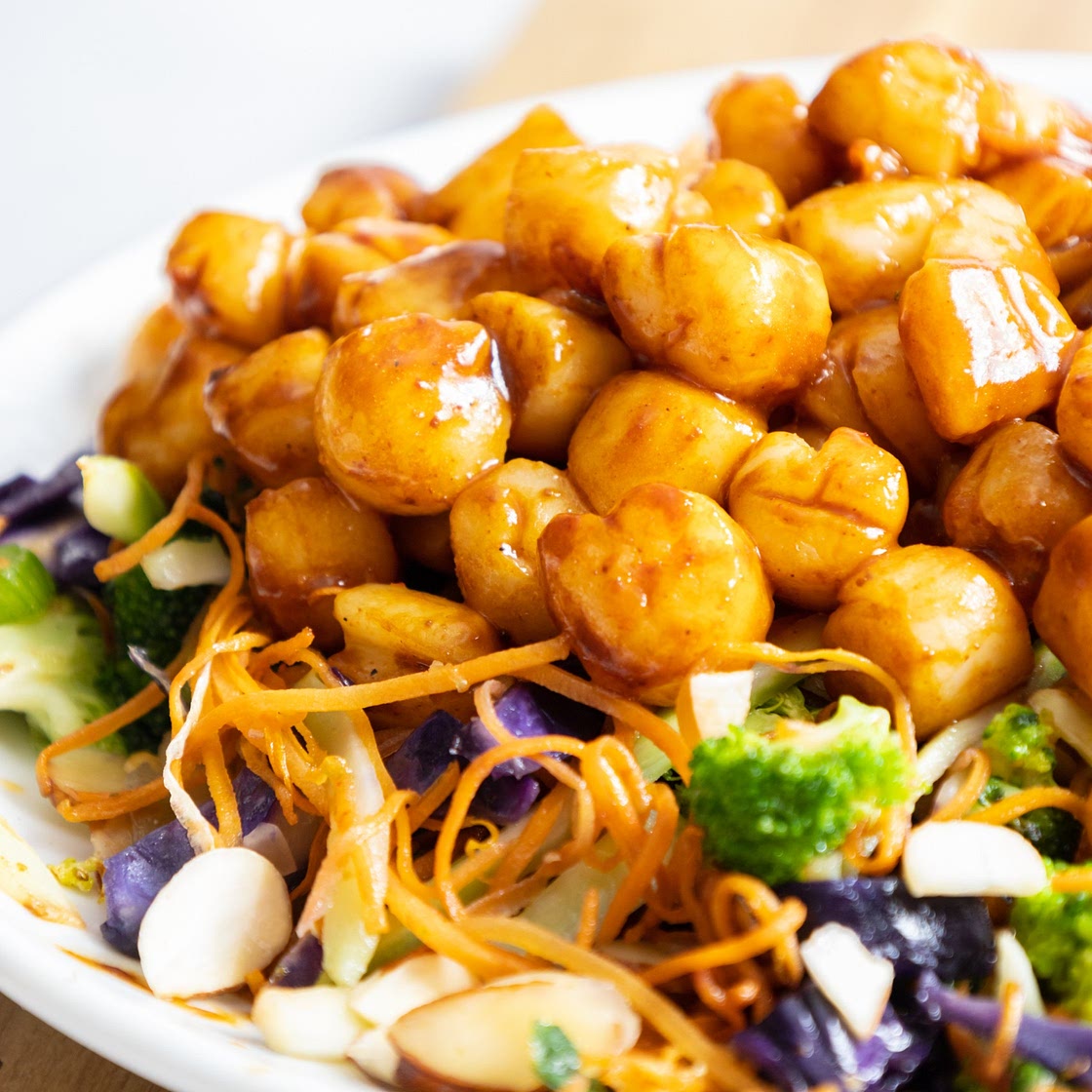 Hoisin Glazed Sea Scallops