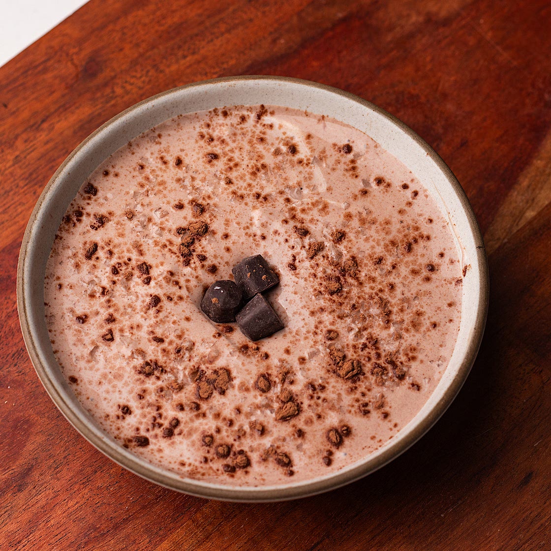 High Protein Brownie Batter Dip with Greek Yogurt