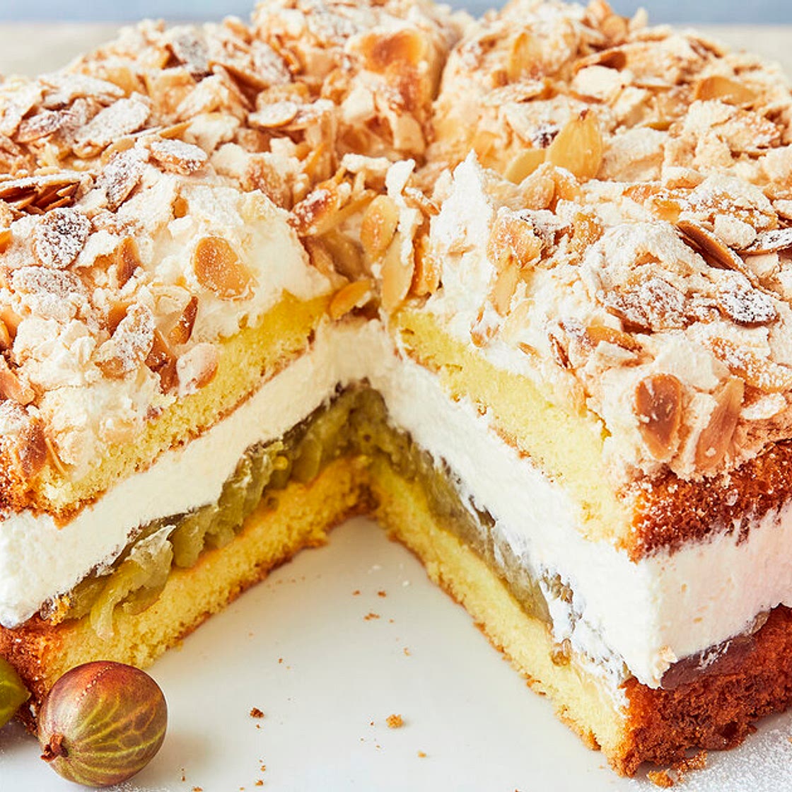 Schwimmbadtorte – Omas Rezept mit Stachelbeeren