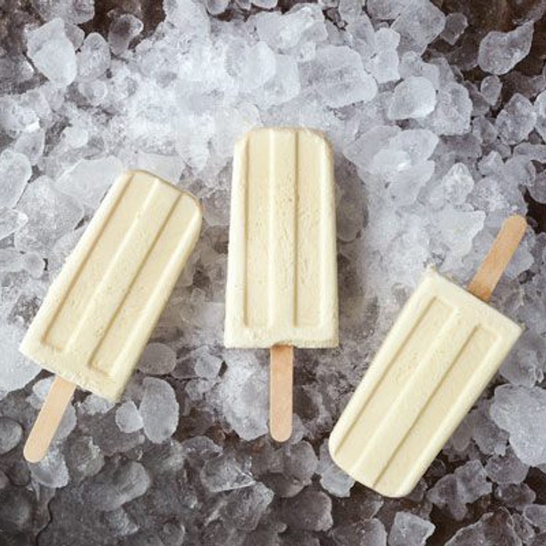 Cereal milk ice lollies