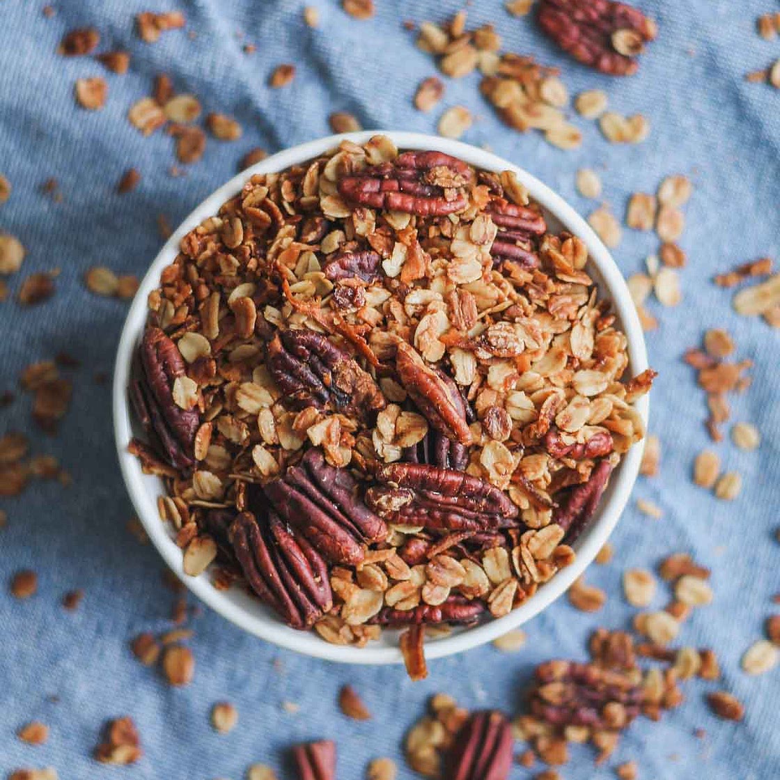 Salted Maple Pecan Granola