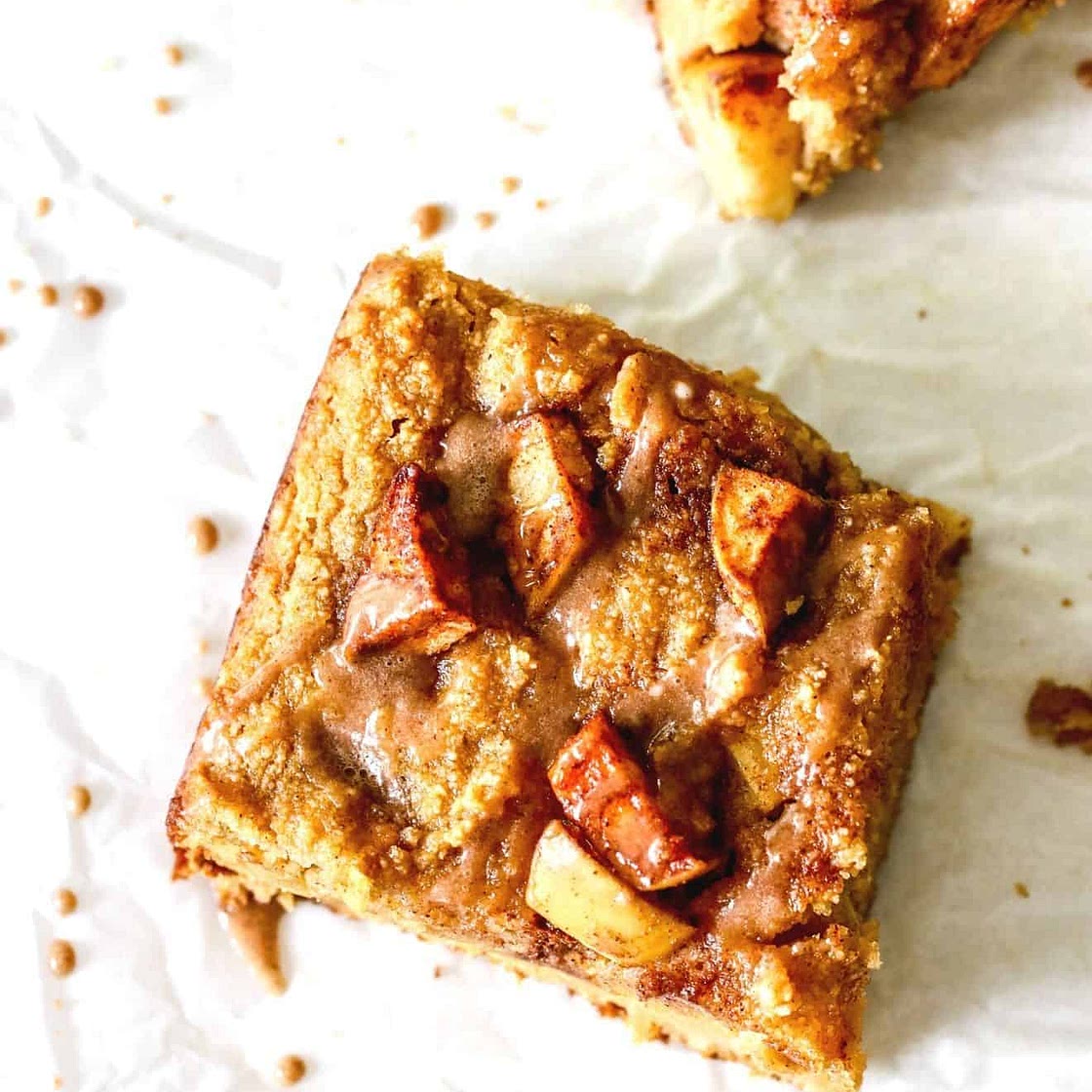 Soft Baked Apple Blondies