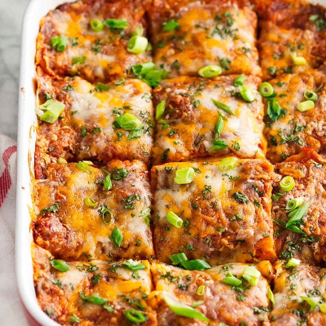 Vegetarian Black Bean Enchilada Casserole