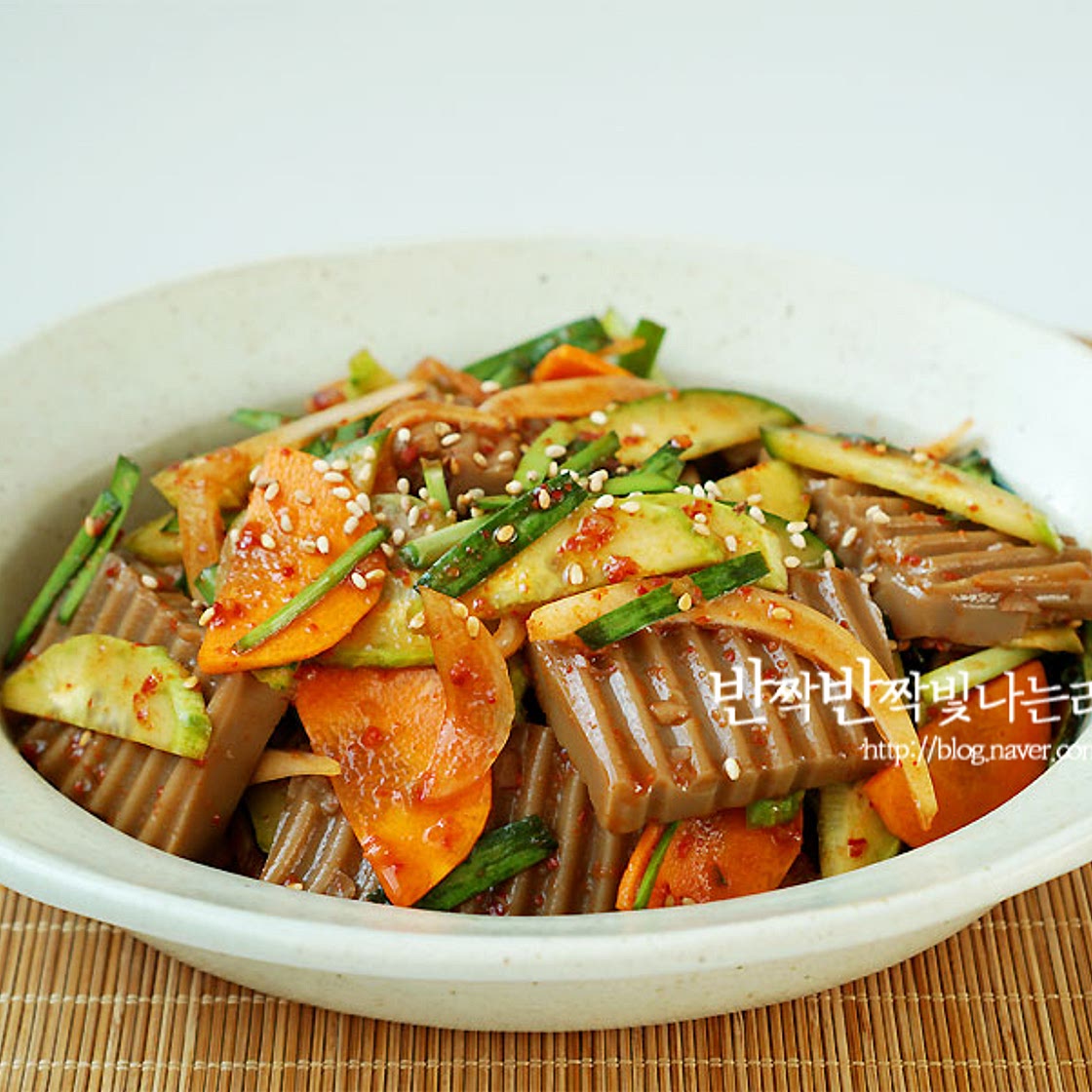 도토리묵무침 양념장 비율만 알면 맛나요