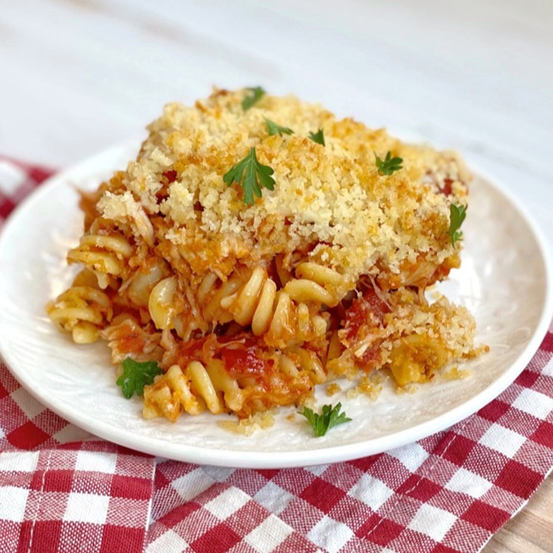 Easy Chicken Parmesan Casserole With Pasta