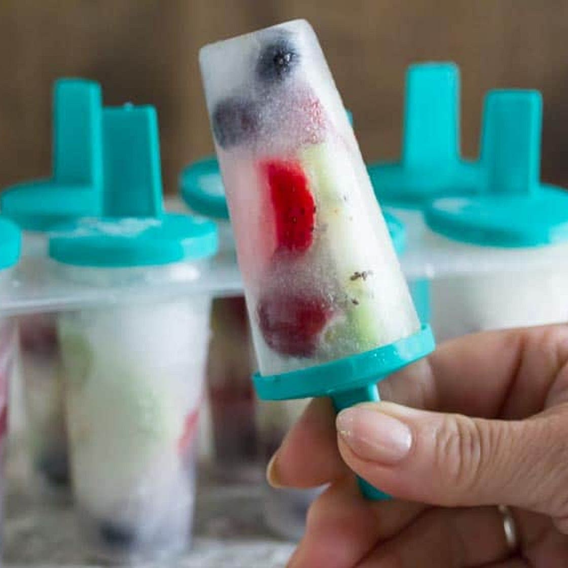 Coconut Water Fresh Fruit Popsicles