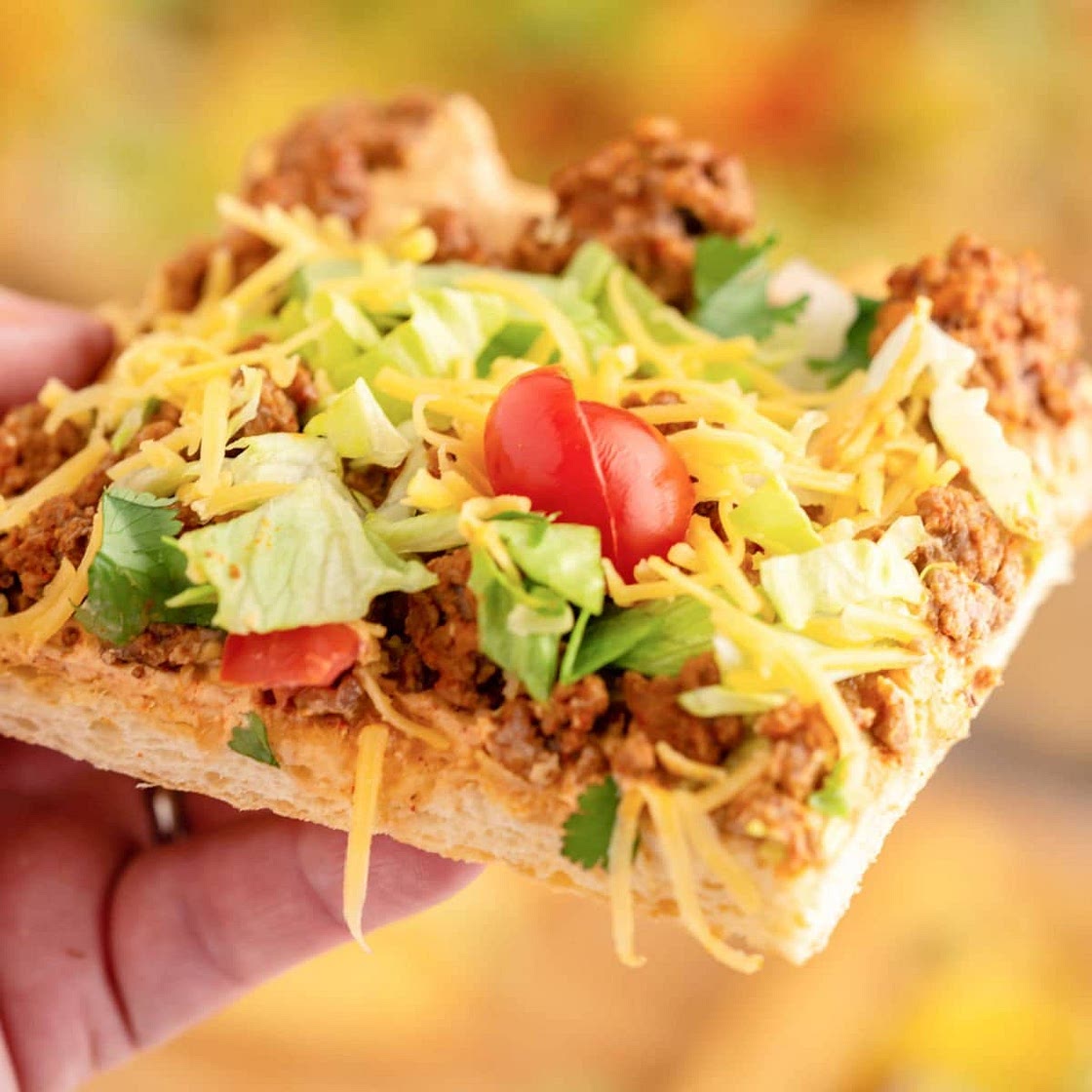 Easy Taco Crescent Roll Pizza Recipe