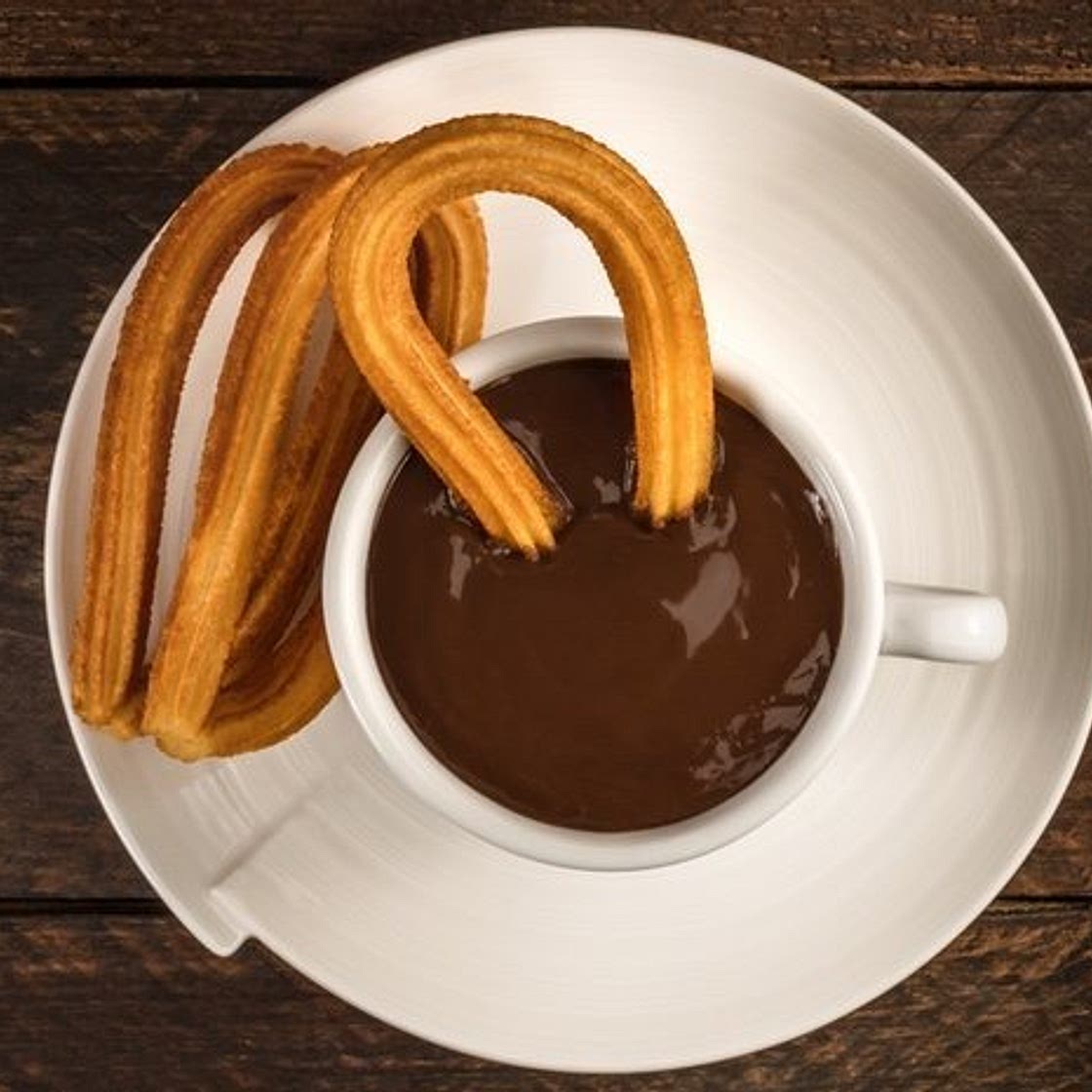 Churros con chocolate