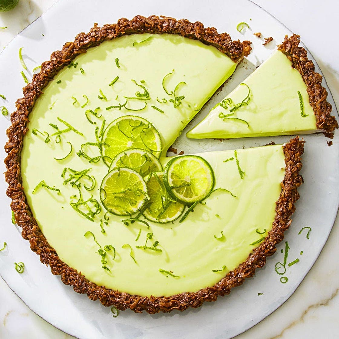 Cocoa-Nutty Lime Tart