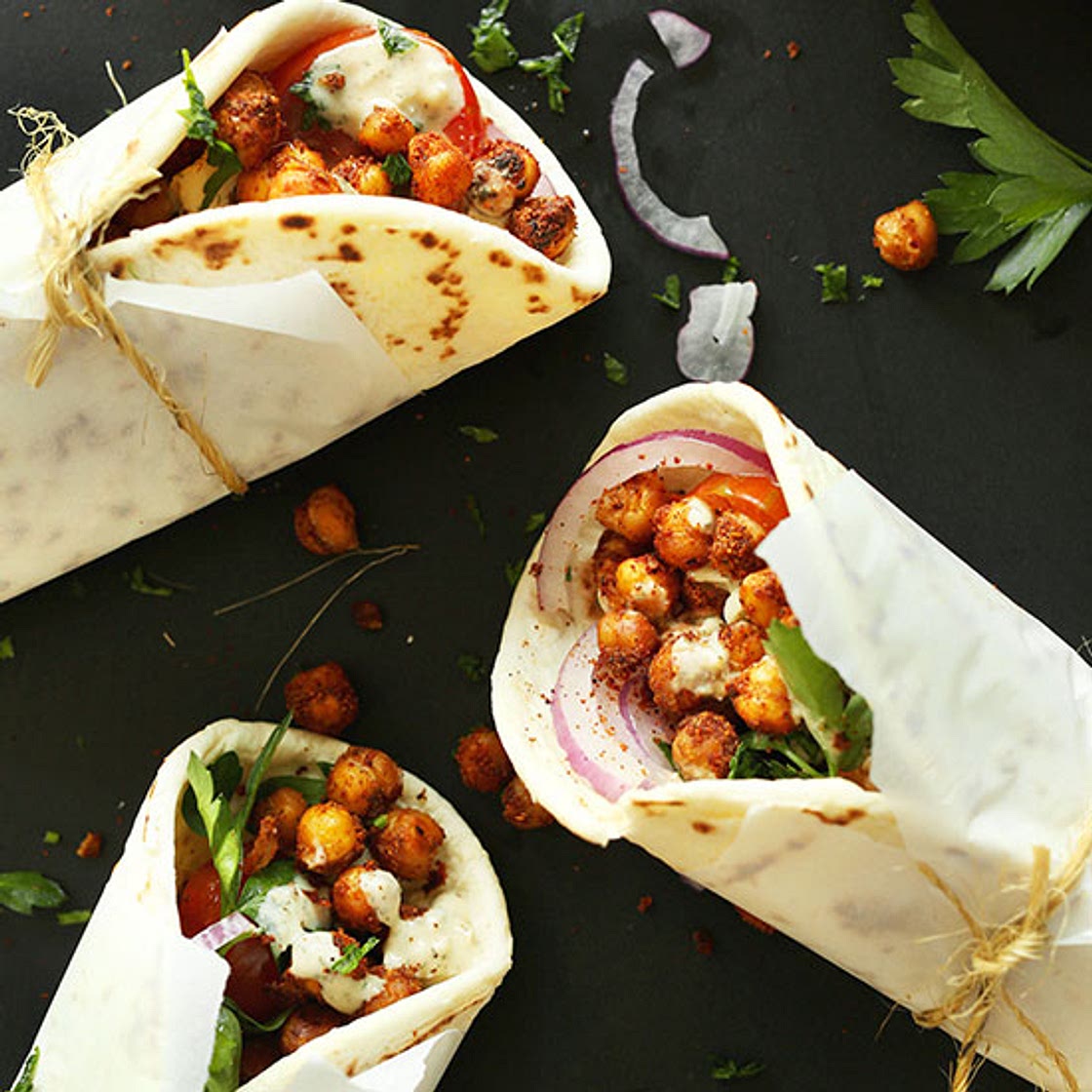 Chickpea Shawarma Sandwich