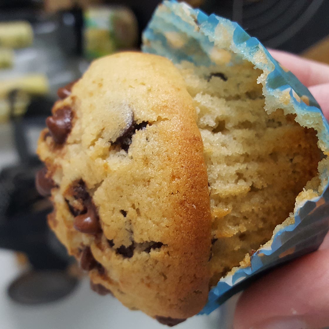 Vrais muffins pépites chocolat