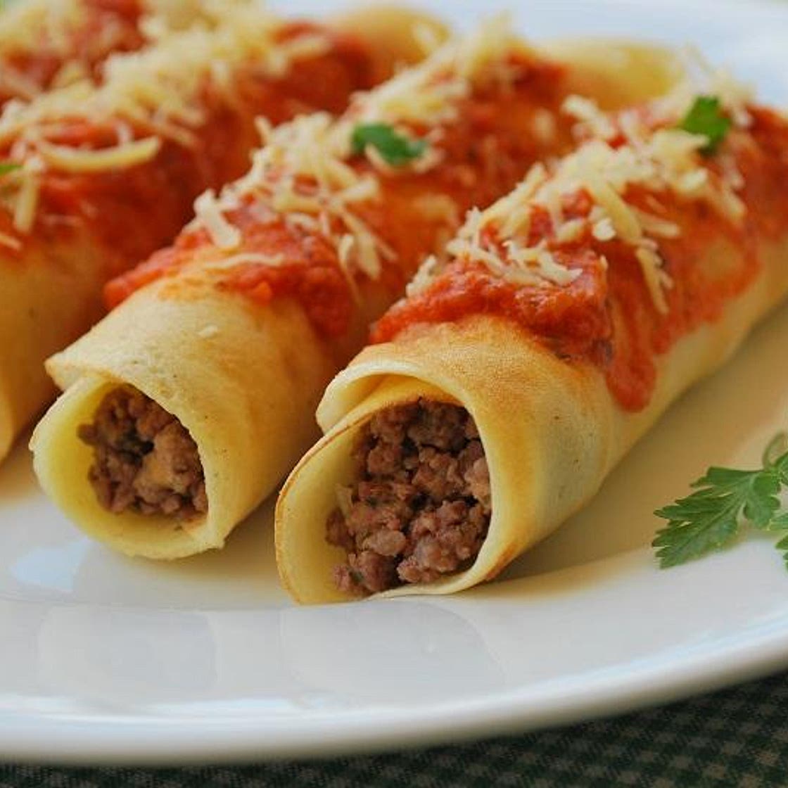 Receita de Panqueca de carne moída