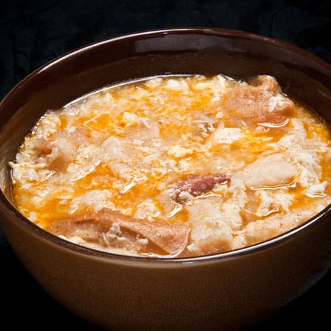 Receta de sopa de ajo con chorizo