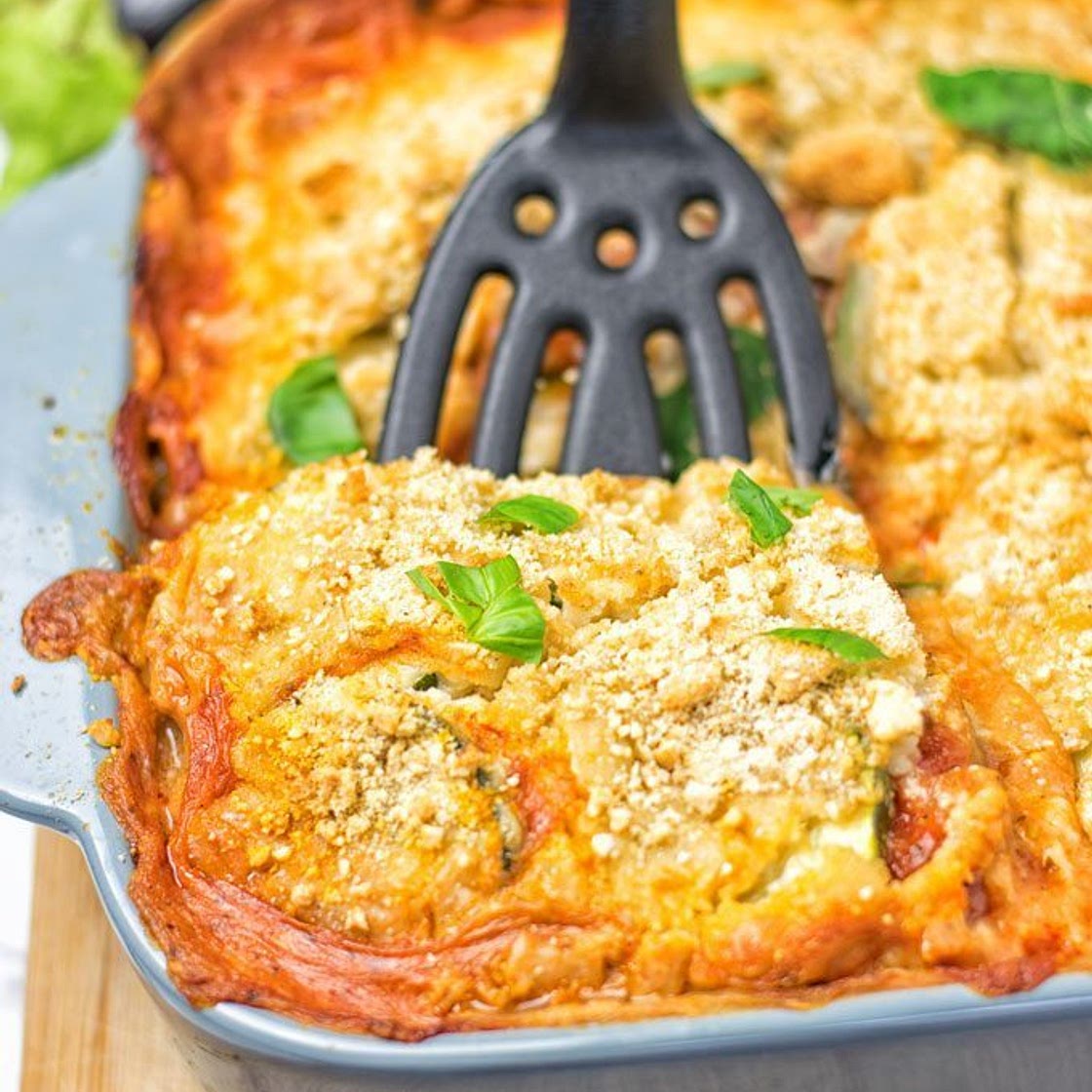 Eggplant Parmesan Zucchini Casserole