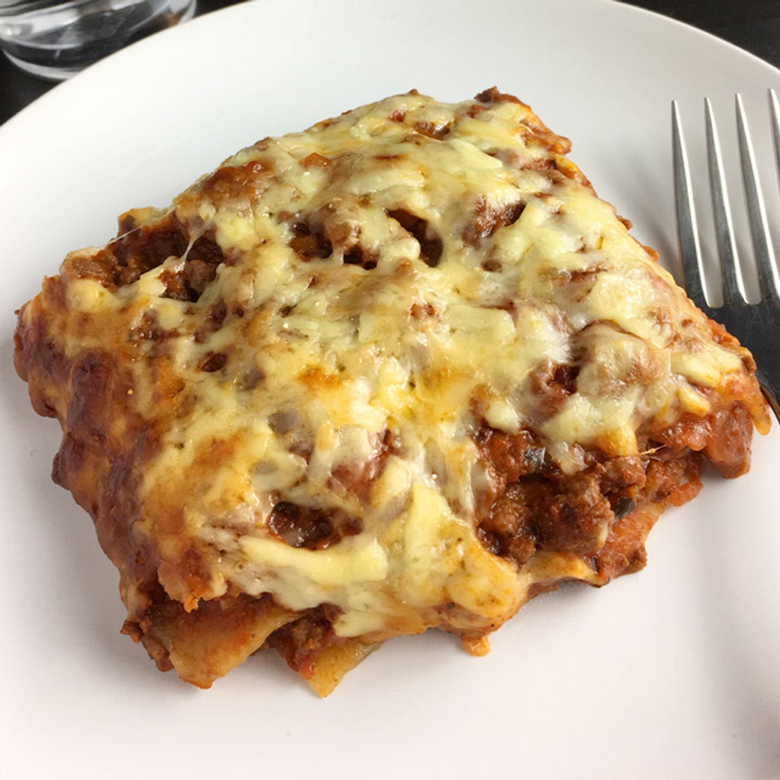 Cheesy Bolognese Lasagna