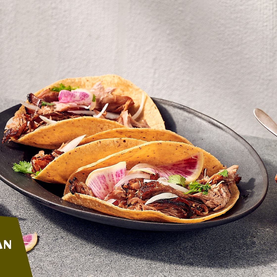 Duck Carnitas Tacos With Salsa Macha