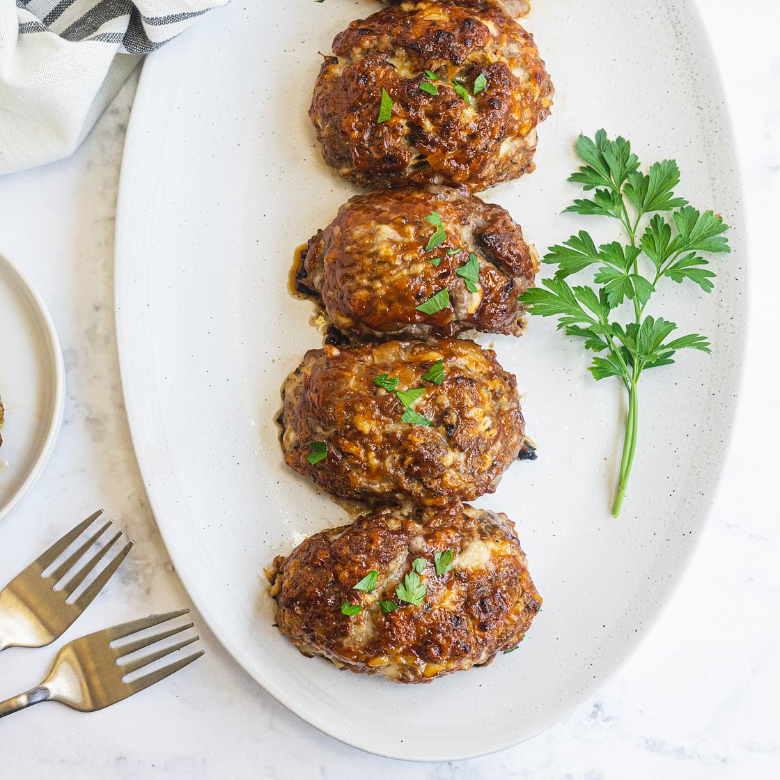 Cheesy Mini Meatloaves