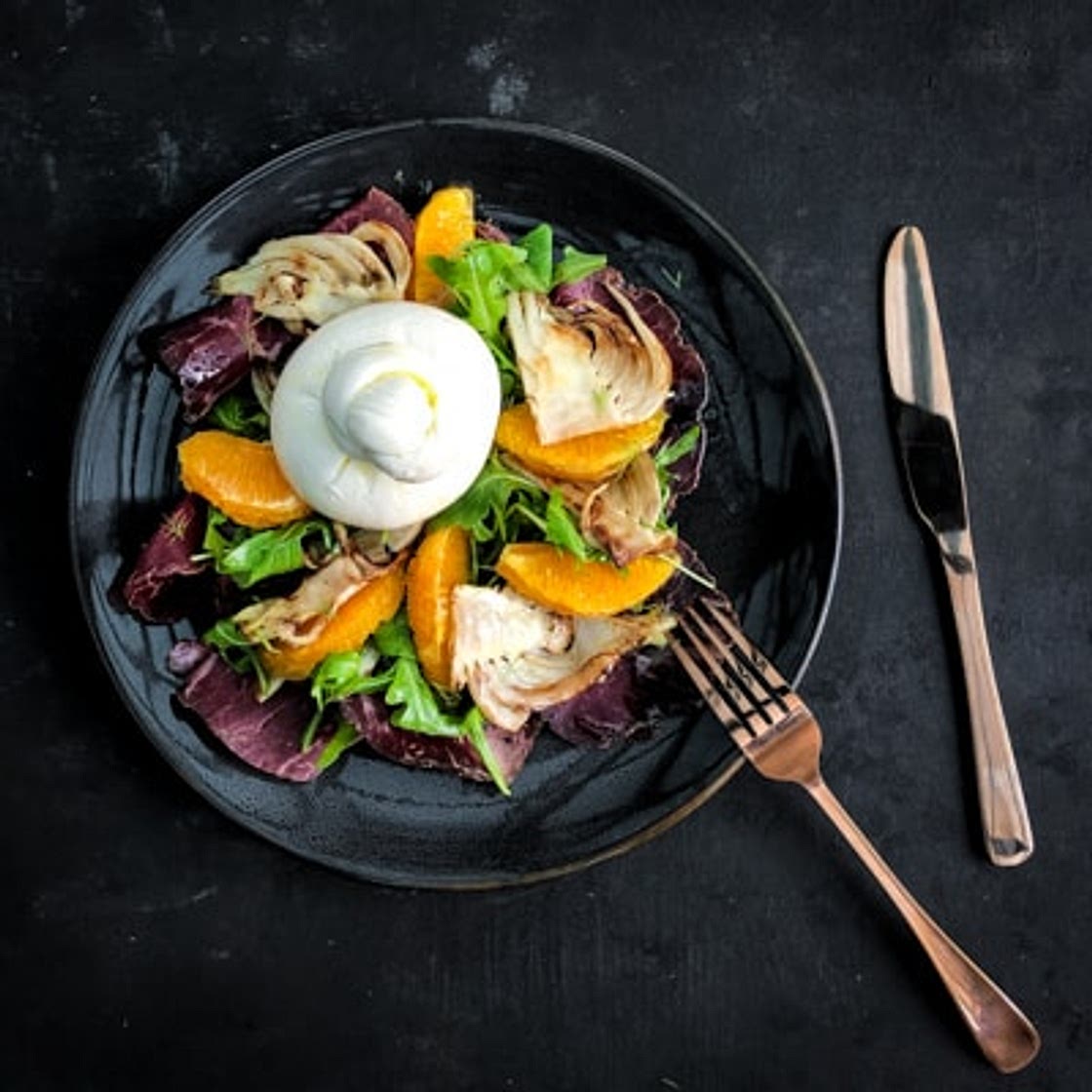 Charred Fennel Salad with Bresaola